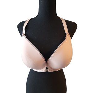 Adore Me Pink Lace Razorback Padded Bra Size 42C  Flirty Sexy PushupCasual